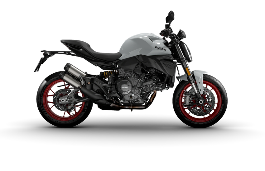 Ducati Monster 2026 Weiss seitlicht