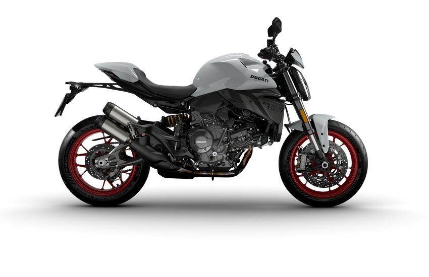 Ducati Monster Plus 2026 Weiss Seitlich