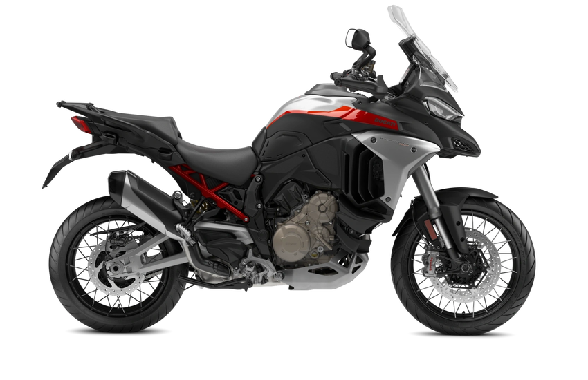 Ducati Multistrada V4 Rally Rot Grau Schwarz Tour