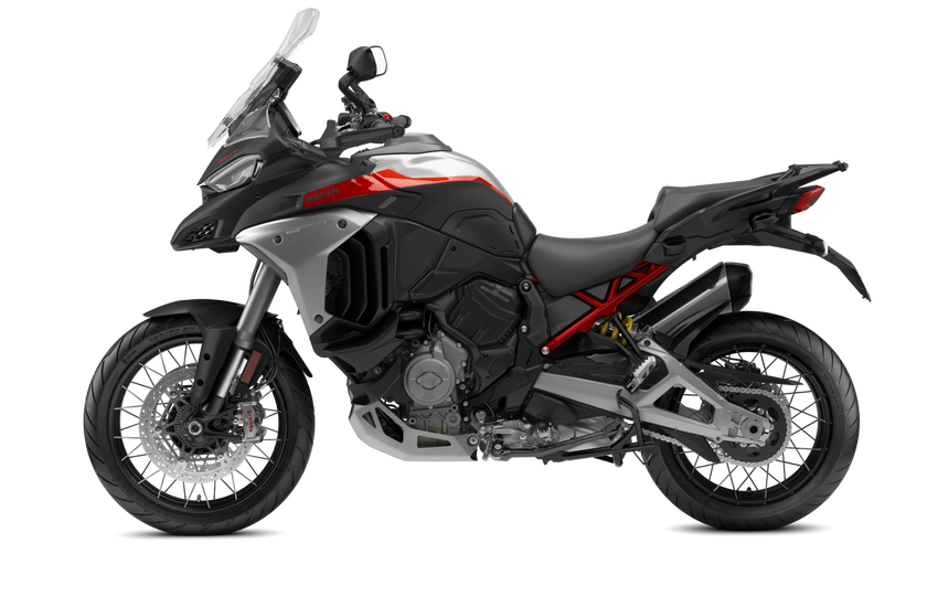 Ducati Multistrada V4 Rally Rot Schwarz Grau 2025