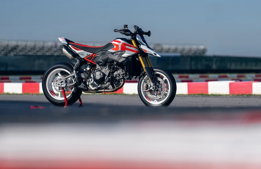 Ducati hypermotard in the circuit
