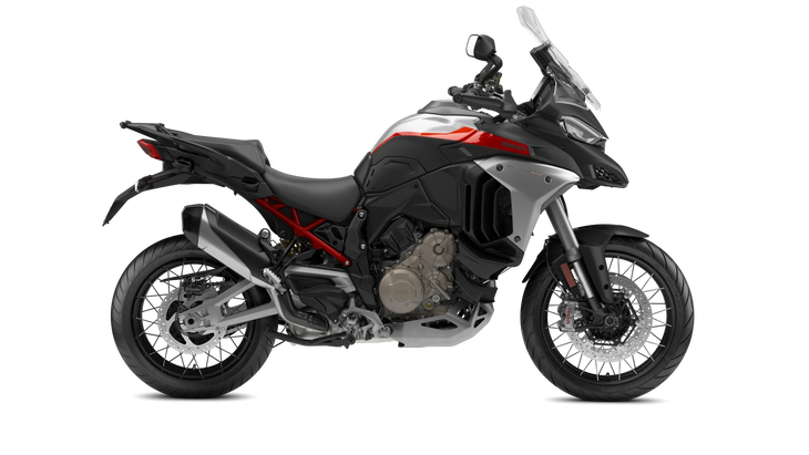 Ducati Multistrada V4 Rally Rot Grau Schwarz Tour
