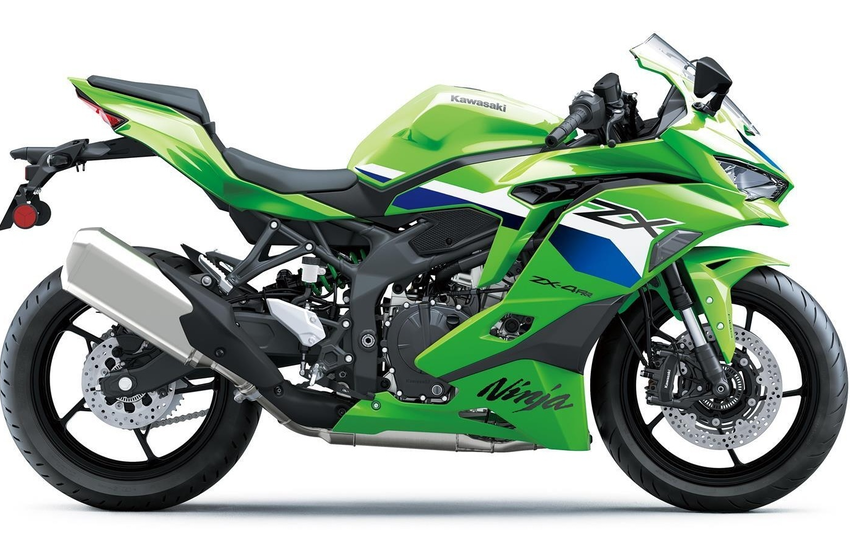 Kawasaki ZX 4 RR 2026 Gruen seitlich