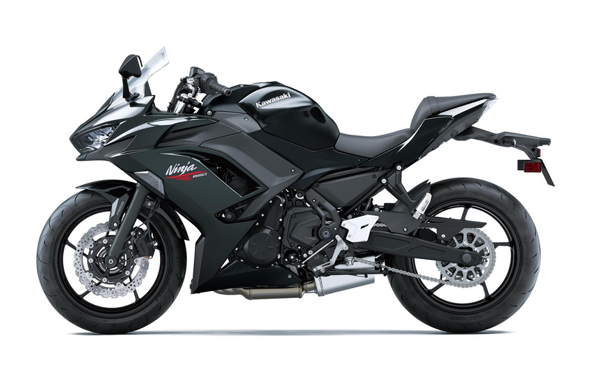 Kawasaki Ninja 650 2026 Rot Schwarz seitlich