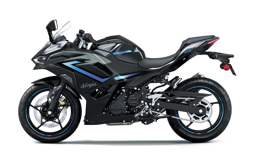 Kawasaki Ninja 500 SE 2026 Schwarz seitlich 2 Kawasaki Ninja 500 SE 2026 Schwarz seitlich 2