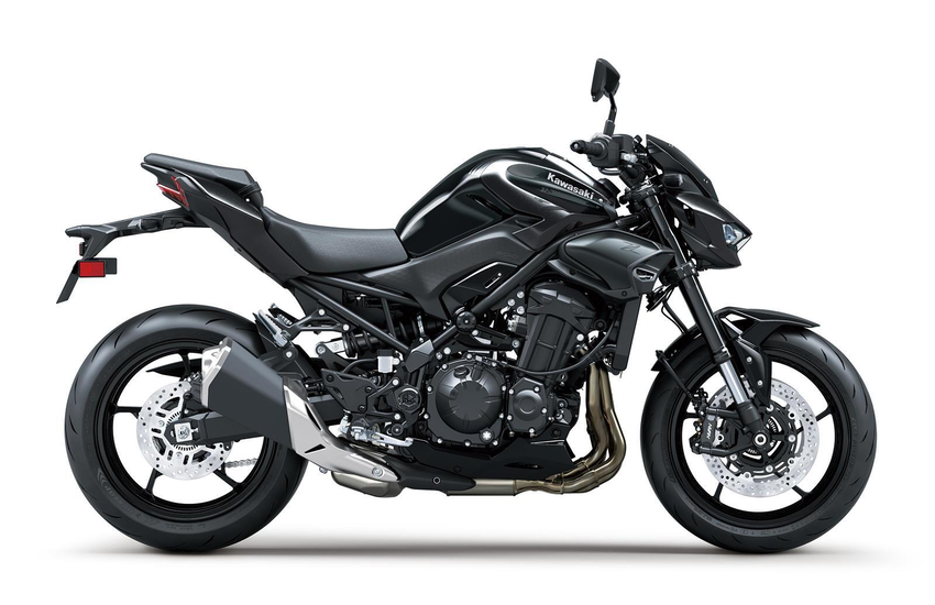Kawasaki z900 2026 schwarz seitlich