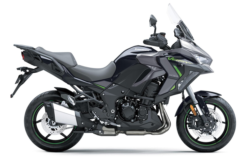 Kawasaki Versys 1100 SE schwarz gruen lateral 1 Kawasaki Versys 1100 SE schwarz gruen lateral 1