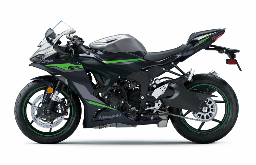 Kawasaki ninja zx6 r lateral schwarz