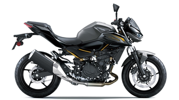 Kawasaki Z500 2026 Gold Seitlich