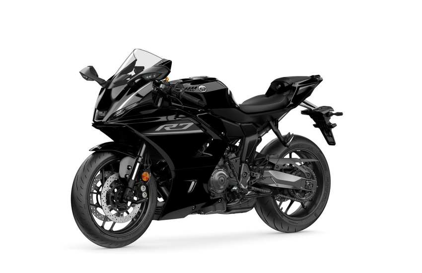 Yamaha R7 Schwarz 2026 Front lateral