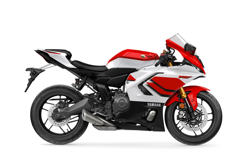 Yamaha R7 Schwarz 2026 Rot Weiss Lateral